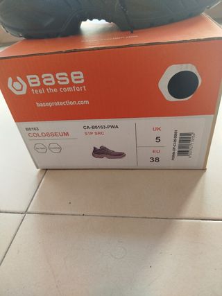 Zapatos seguridad Base grises y azules