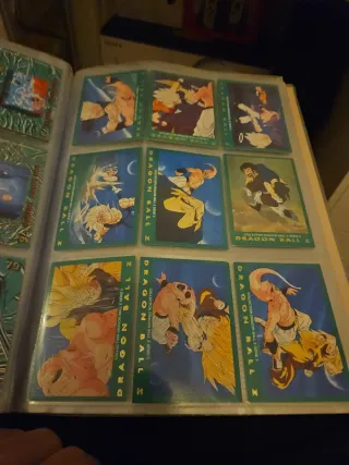 Álbum Dragon Ball ZPanini serie verde. Incompleto