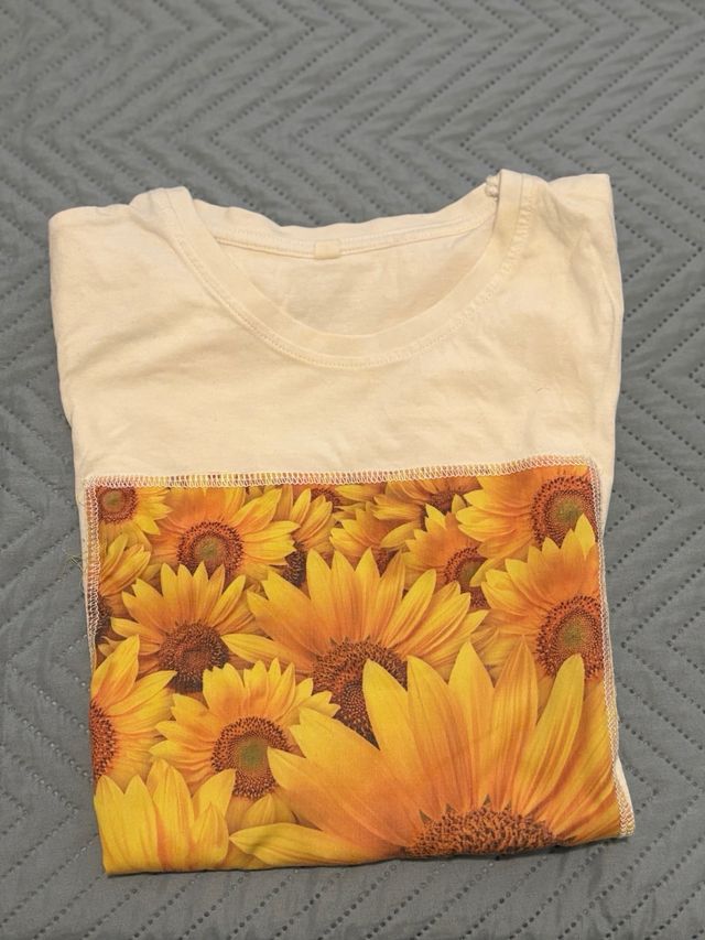 Camiseta girasoles - Talla única