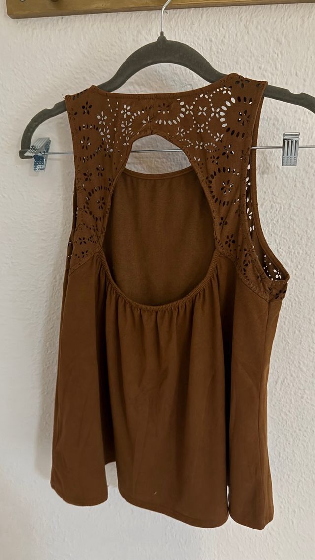 Camiseta Pull&Bear marrón M