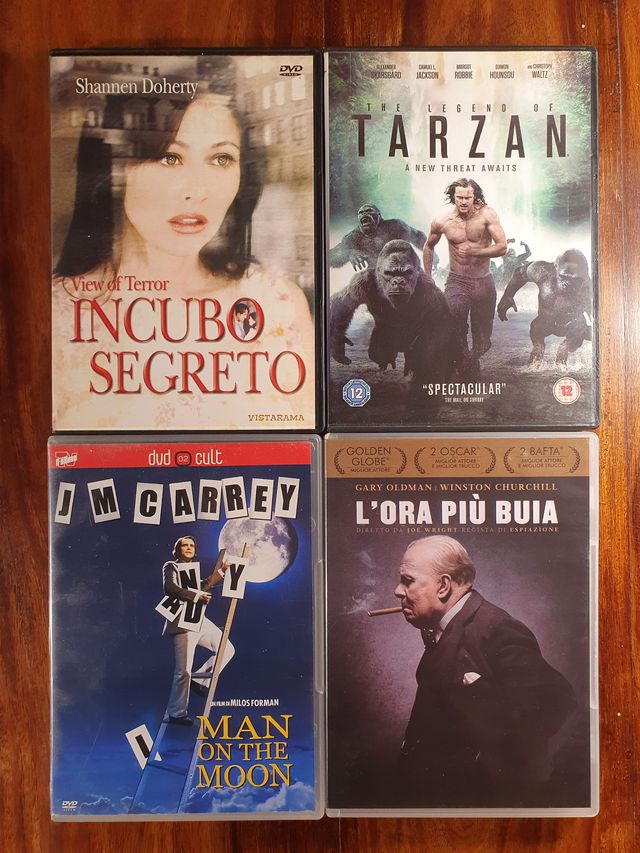 Lotto 4 dvd Tarzan Man on the Moon L'ora più buia