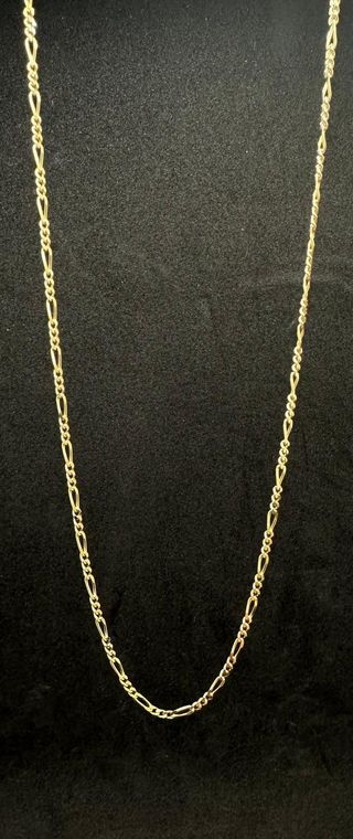 Cadena Fígaro de oro de 18k, 3.69 g, 40cm.