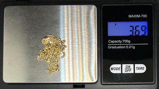 Cadena Fígaro de oro de 18k, 3.69 g, 40cm.