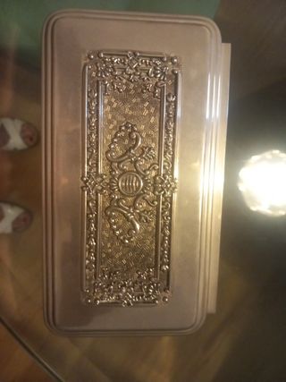 Caja joyero metal plata