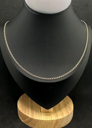 Cadena Bilbao oro de 18k, 4.42 g, 53.5 cm.