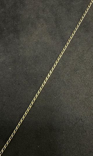Cadena Bilbao oro de 18k, 4.42 g, 53.5 cm.