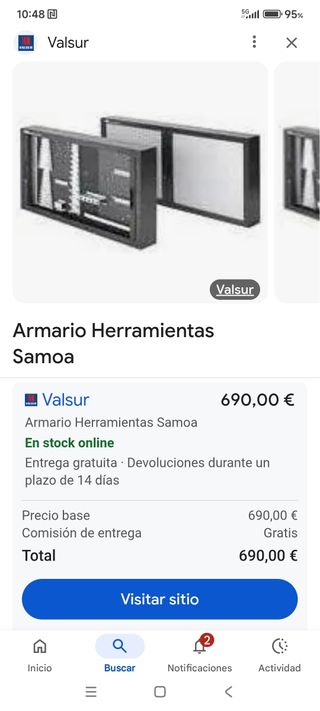 Armario herramientas samoa
