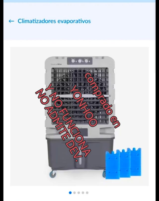 ventilador de agua, Climatizador evaporativo