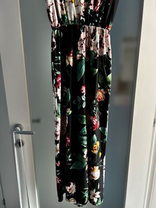 Vestito lungo floreale estivo senza maniche