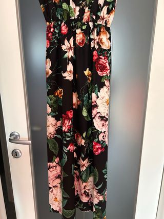 Vestito lungo floreale estivo senza maniche