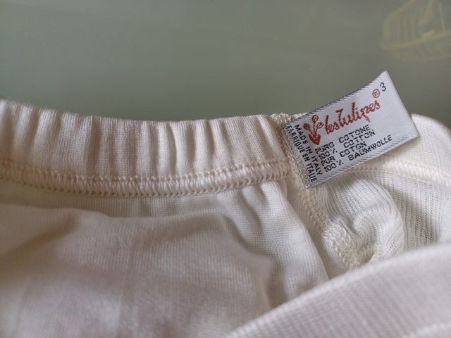 2 Slip bassi in puro cotone.