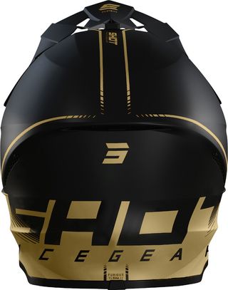Casco Motocross SHOT Negro/Oro mate talla L