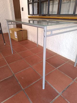 Mesa cristal moderna 110x75