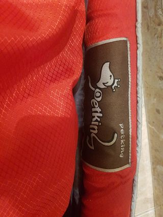 Cama perro marrón-rojo mediana