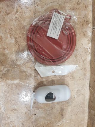 Cama perro marrón-rojo mediana