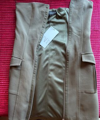 Vestido verde oliva corto