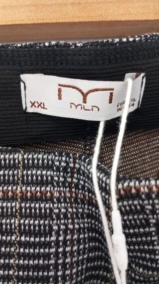 Pantalones mujer cuadros grises