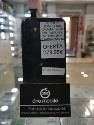 iPhone 11 128GB - BATERÍA 100% Cámara 12MP