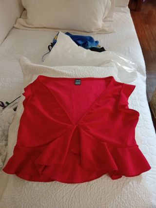 Crop top rojo