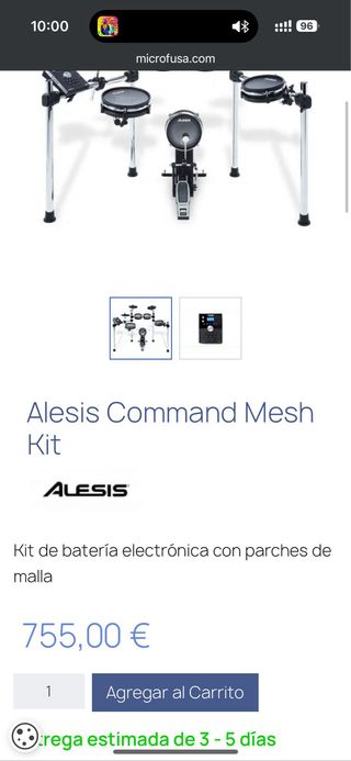 Batería electrónica Alesis Command Mesh Kit