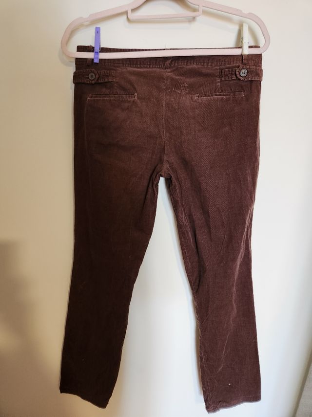 Pantalones pana Zara Basic marrón