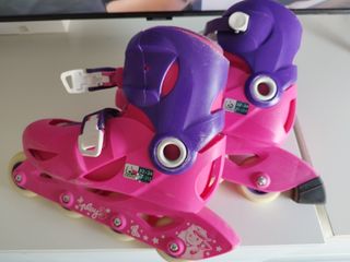 Patines infantiles Decathlon + protecciones+ casco