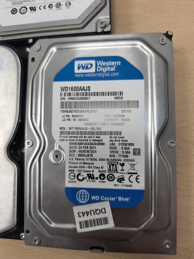Pack 3 HDD 3.5" (Samsung, Seagate, WD)
