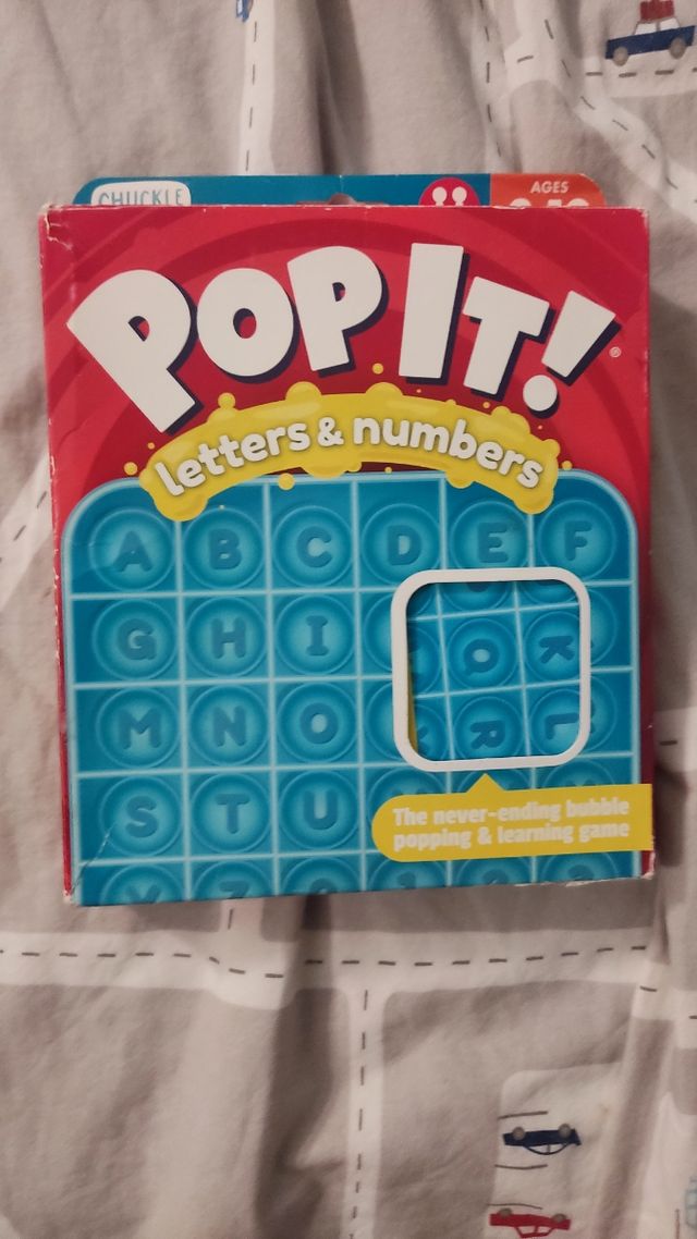 Pop it! Letras y Números