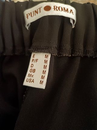 Pantalon Negro recto y largo  d Vestir Punt O Roma