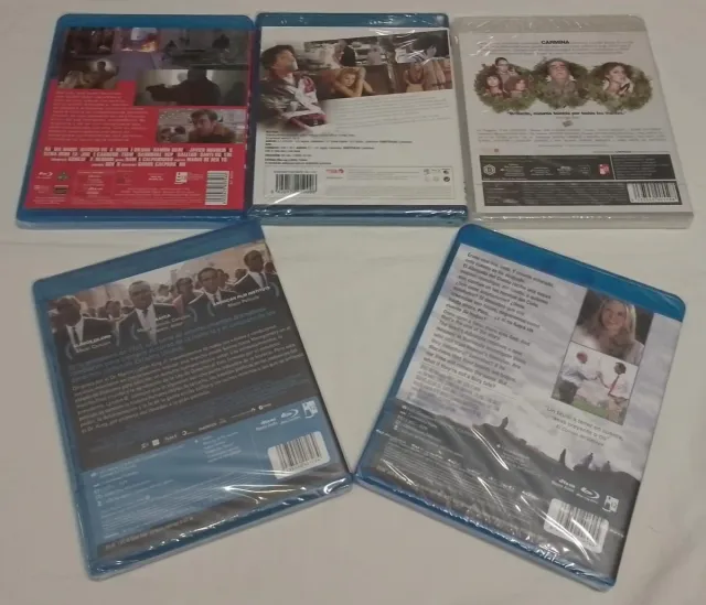5 PELÍCULAS BLU-RAY PRECINTADAS.