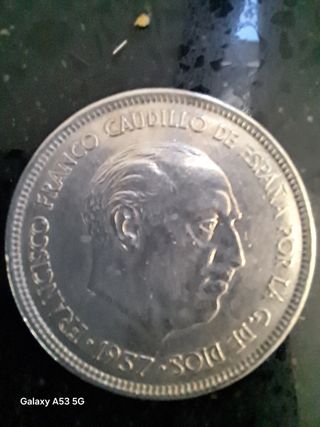 Moneda 25 Pesetas Franco 1957 *74