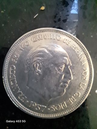 Moneda 25 Pesetas Franco 1957 *74