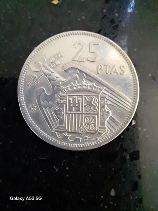 Moneda 25 Pesetas Franco 1957 *74