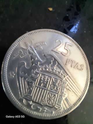 Moneda 25 Pesetas Franco 1957 *74