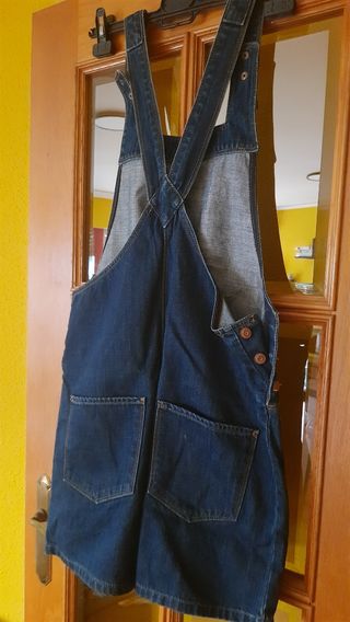 Peto vaquero corto azul