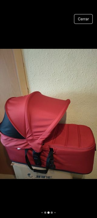 Capazo Portabebé Ergonómico Jane Micro Rojo