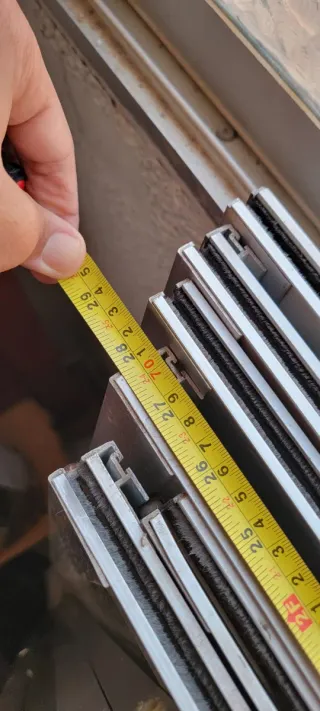 5 pares  (10pzs)  Puertas ventana aluminio correde