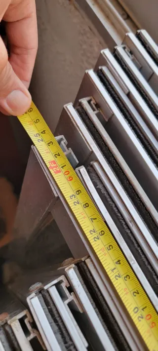 5 pares  (10pzs)  Puertas ventana aluminio correde