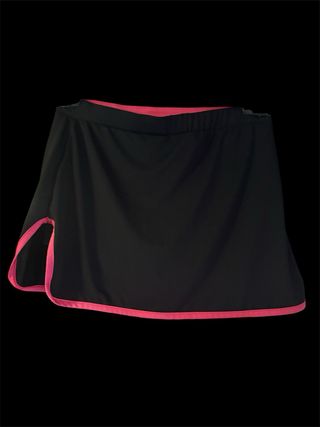 Falda Vairo padel-tenís negra y rosa