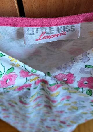 Camisón Little Kiss - Rosa y Blanco