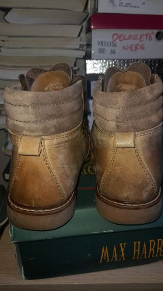 Scarpe uomo anfibio beige-marroni