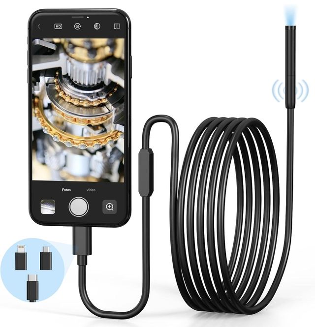 Endoscopio WIFI usbC 3 mt - iPhone & Android NUOVO