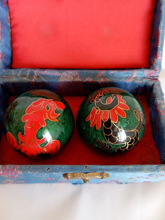 Sfere relax cinesi in metallo, antistress