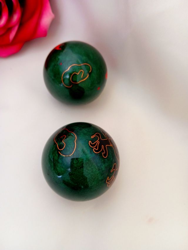 Sfere relax cinesi in metallo, antistress