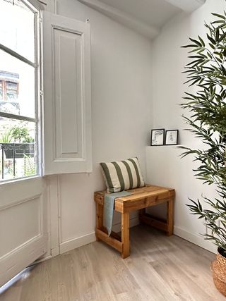 Banco de madera reciclada