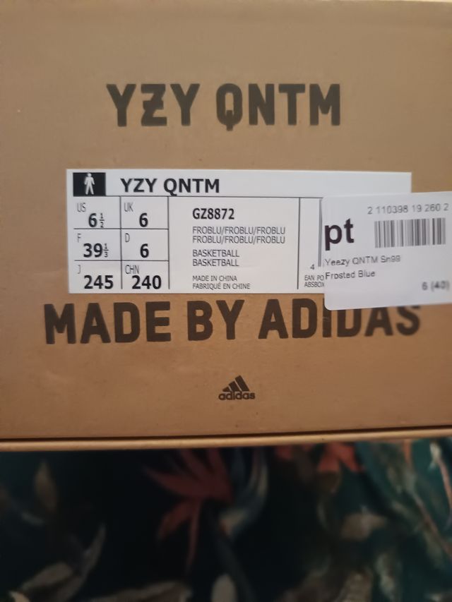 Zapatillas Yeezy Qntm - Azul y Blanco