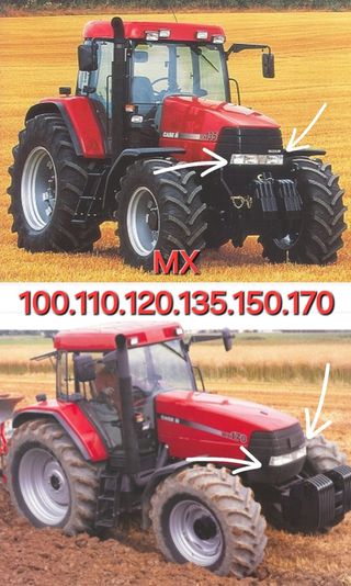 Luces LED para el capot de los tractores CaseIH MX