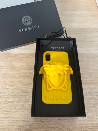 Funda Versace Medusa Amarilla Iphone Xs