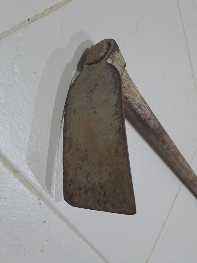 Azada antigua herramienta jardineria