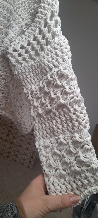 Jersey Zara blanco - Crochet
